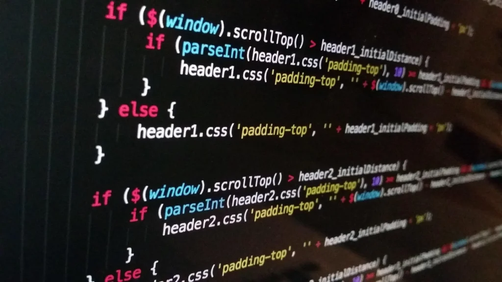 Web developer working on code, minifying CSS JavaScript